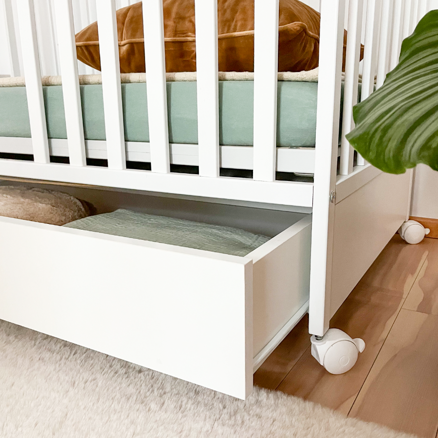 ATB DREAMY 120 × 60 cm ledikant with drawer & wheels – extra productafbeelding