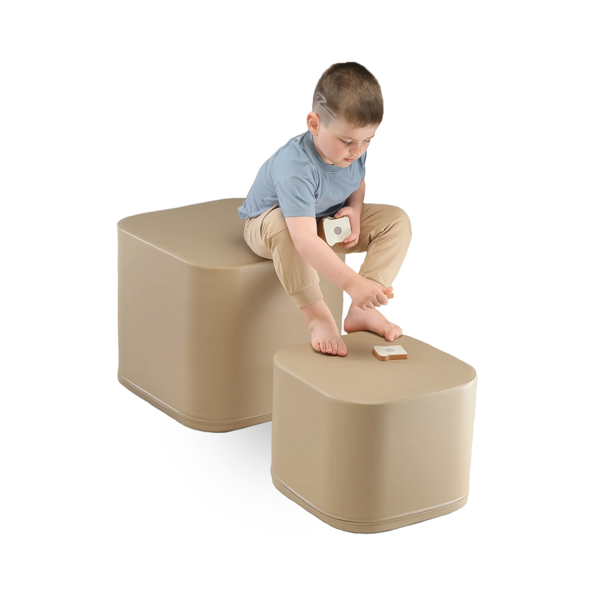 IGLU Kubus speelblok 45 cm – grijs-beige