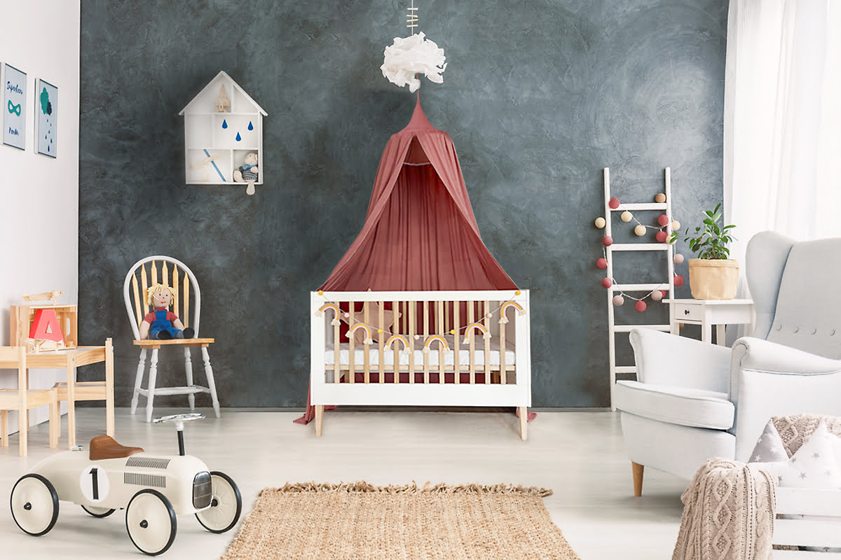 ATB ILA 120 × 60 cm ledikant – wit (onderdeel van ATB ILA babykamerset wit – ledikant 120 × 60 cm en commode)