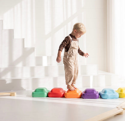 Jindl stapelstenen regenboog - 6 stuks