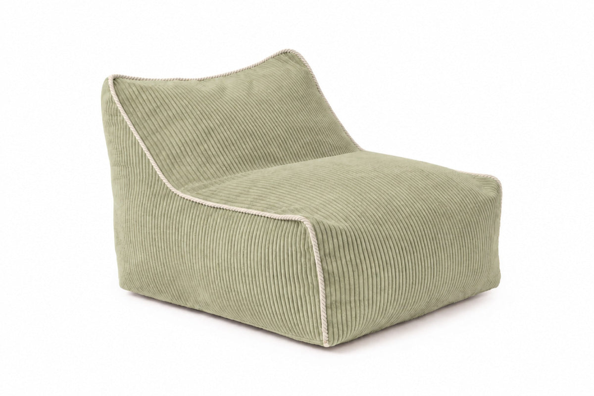 Shappy Kumo kinderfauteuil Corduroy in Matcha