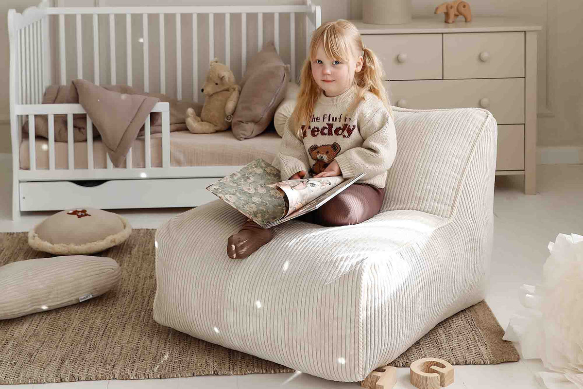 Shappy Kumo Fauteuil Corduroy in Vanilla