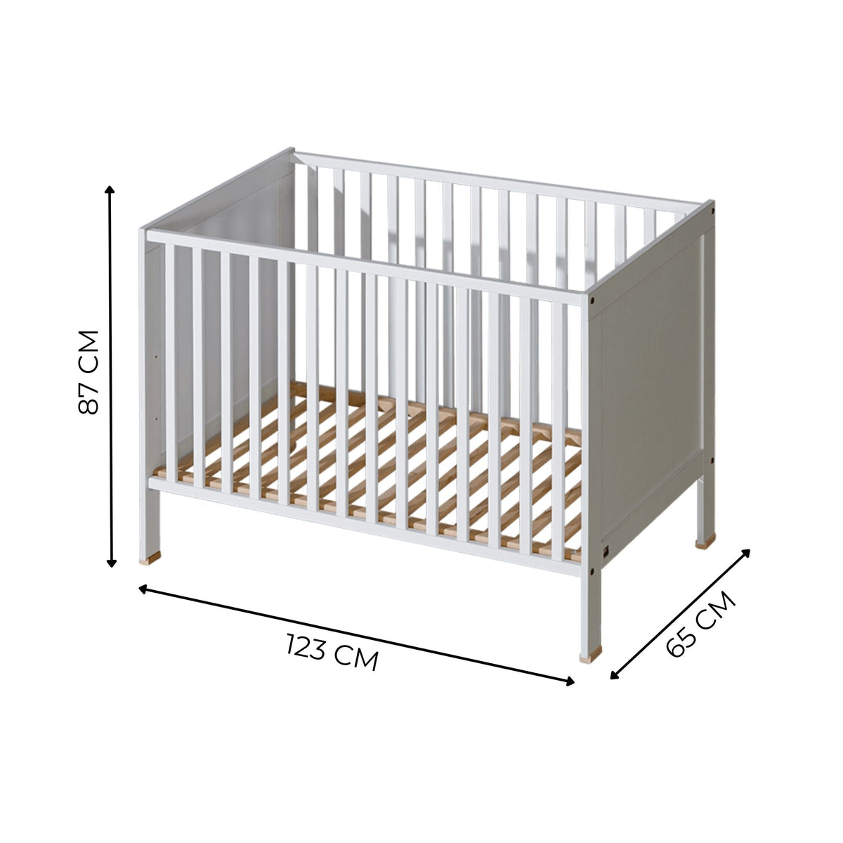 ATB BASIC 120 × 60 cm ledikant with drawer – extra productafbeelding
