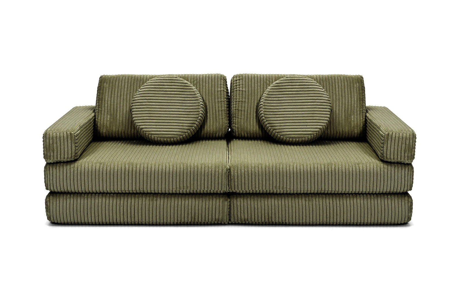 Shappy Speelbank Pure Corduroy Mini 120 cm in Dusty Sage