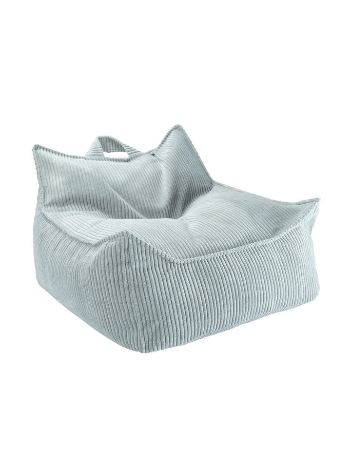 Wigiwama Peppermint Green Beanbag Chair - ribbed beanbag