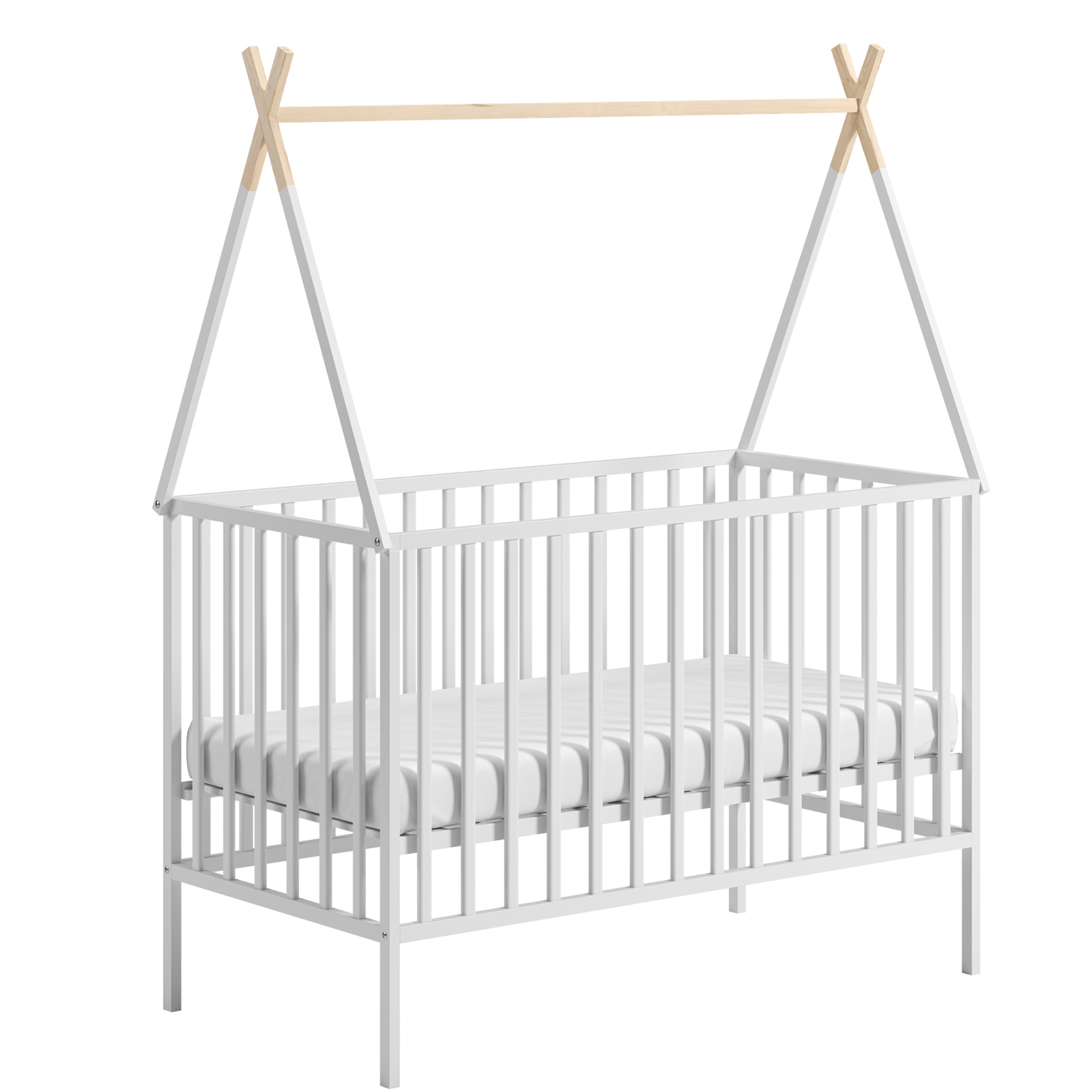 ATB TIPI 120 × 60 cm ledikant – wit – extra productafbeelding