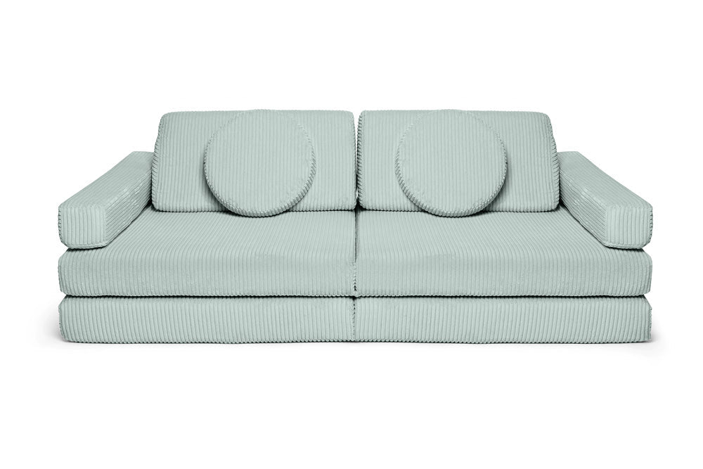 Shappy hoezenset Pure Corduroy Peppermint – vooraanzicht
