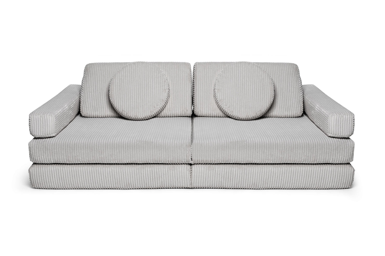 Shappy hoezenset Pure Corduroy Pebble – vooraanzicht