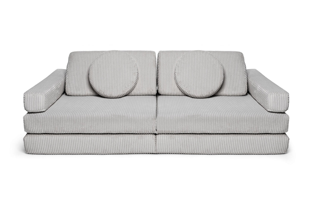 Shappy Speelbank Pure Corduroy in Pebble – vooraanzicht