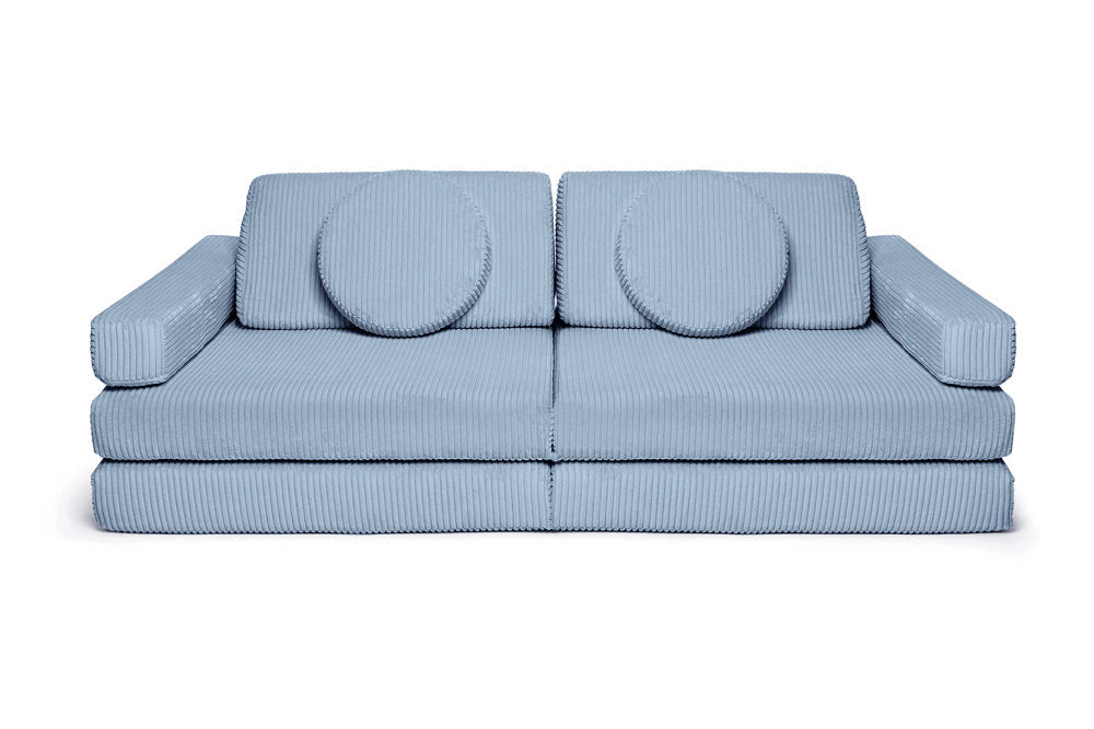Shappy hoezenset Pure Corduroy Sky Sugar – vooraanzicht