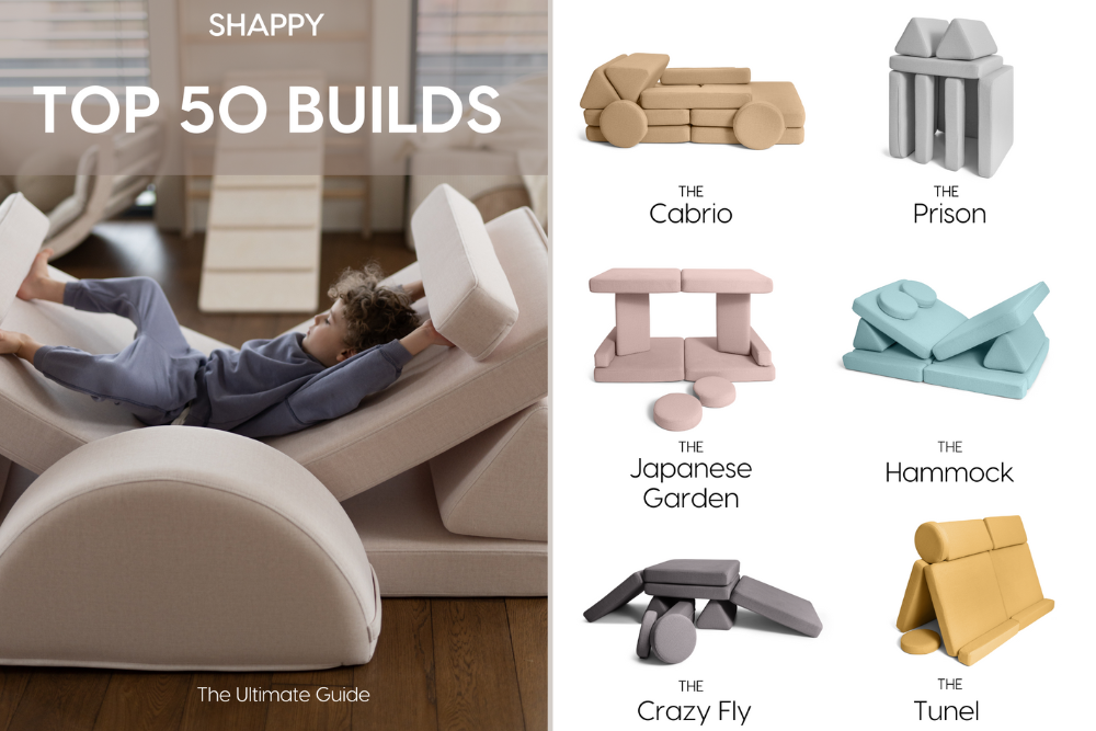 Shappy Build Guide – digitale PDF met 50 bouwideeën voor de speelbank