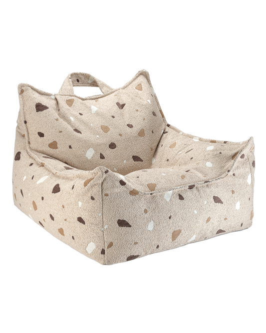 Wigiwama Terrazzo Sand Beanbag Chair - woven beanbag 