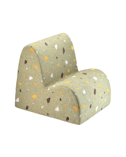 Wigiwama Terrazzo Moss Cloud Chair - woven children's chair
