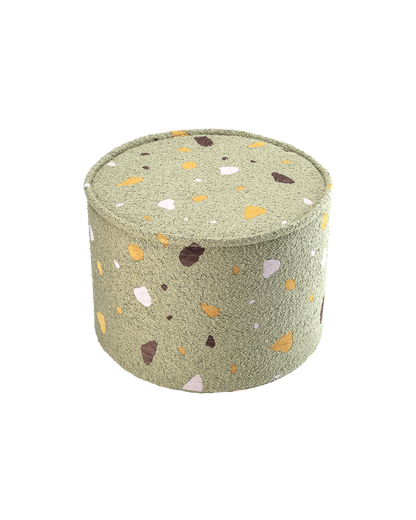 Terrazzo Moss Pouffe 
