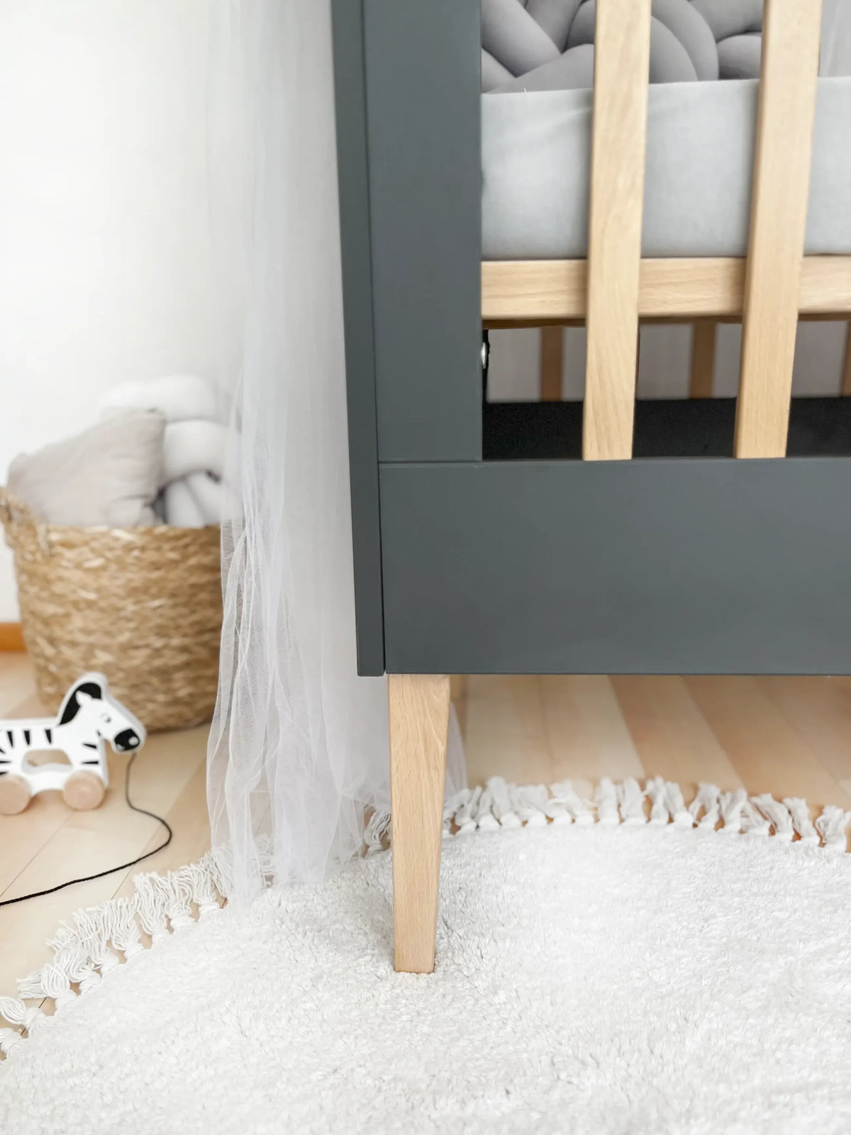 ATB ILA 120 × 60 cm ledikant – grijs – extra productafbeelding
