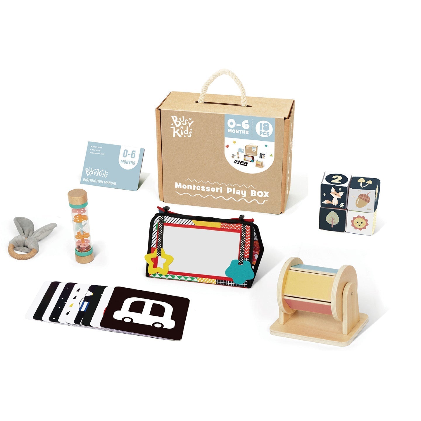 Montessori set "BusyKids" for babies from 0 to 6 months