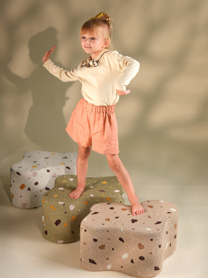 Wigiwama Terrazzo Marble Cloud Pouffe 