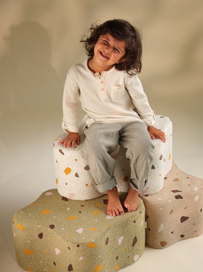 Wigiwama Terrazzo Marble Cloud Pouffe 