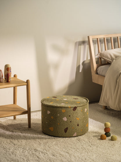 Terrazzo Moss Pouffe 