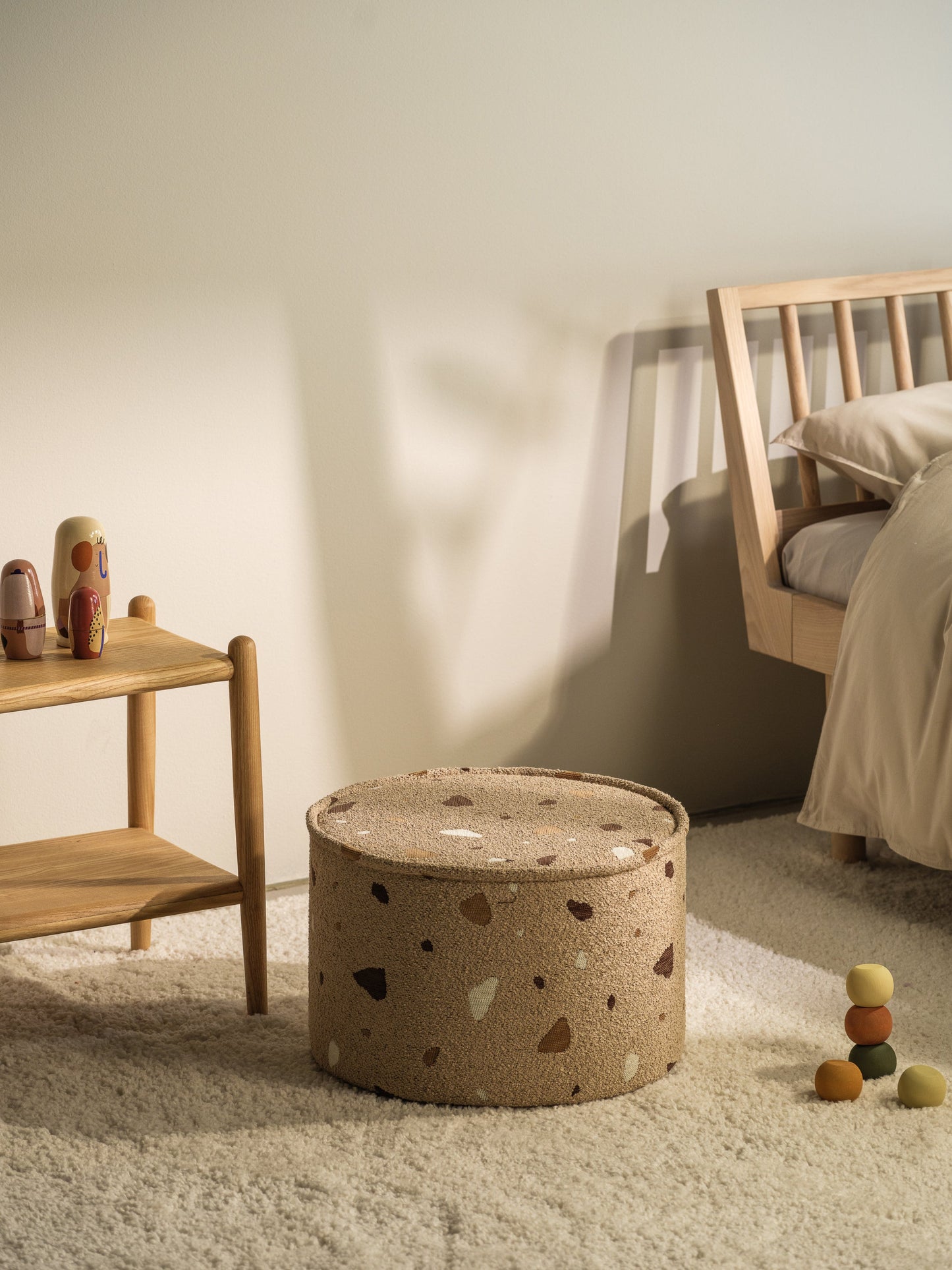 Terrazzo Sand Pouffe 