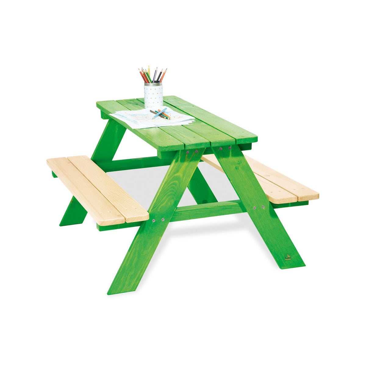 Children's picnic table "Nicki For 4", Green