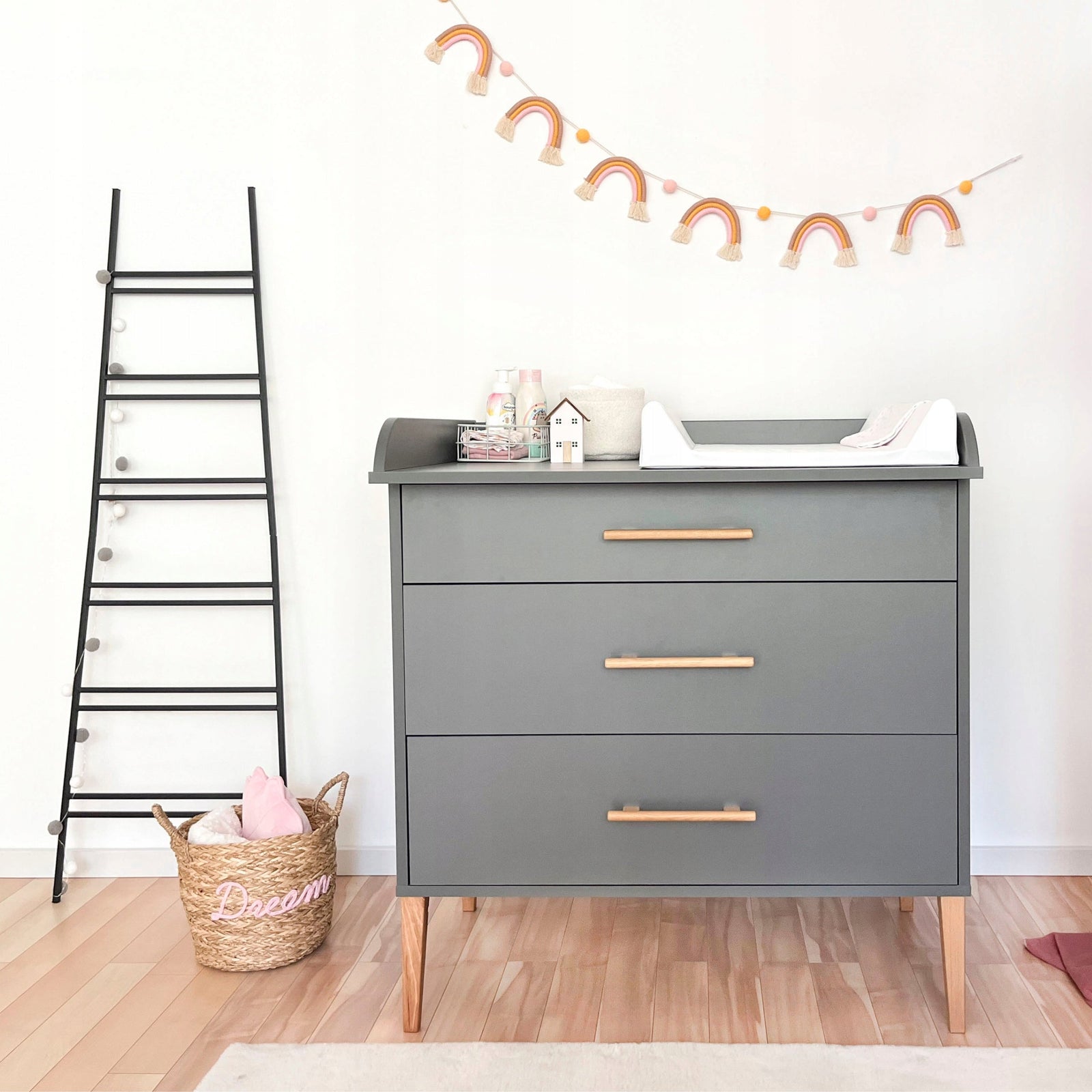 ATB ILA ensemble chambre bébé 2 pièces 120 × 60 cm – gris – vue supplémentaire 2