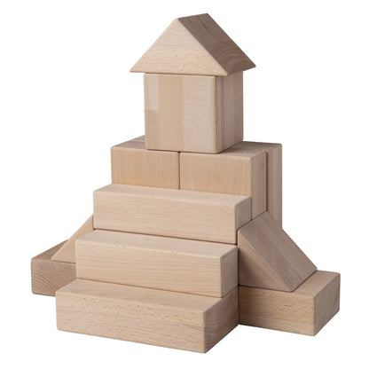 Van Dijk Toys Hague block set / wooden block set 10cm (Childcare quality)