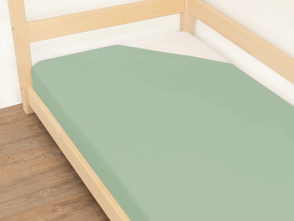Benlemi JERSEY EXCLUSIVE hoeslaken in bosgroen