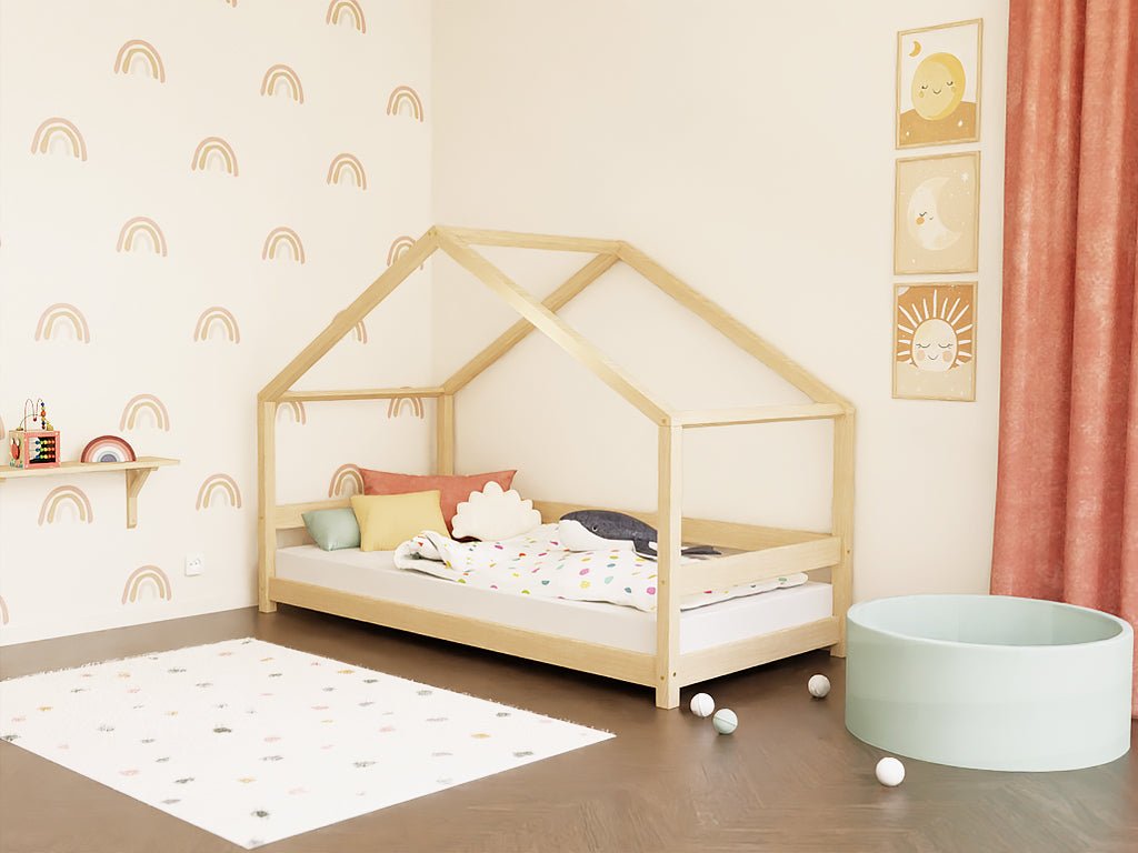 Benlemi LUCKY huisbed met voordak en open instap