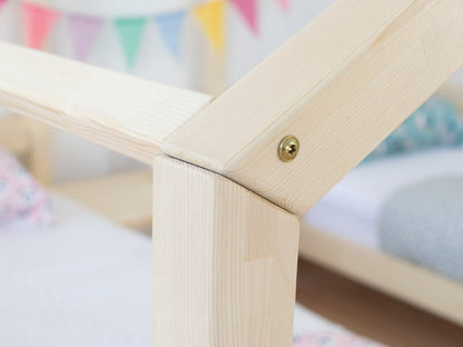 Huisbed Villy - houten kinderbed voor 2 - duo bedhuisje - 