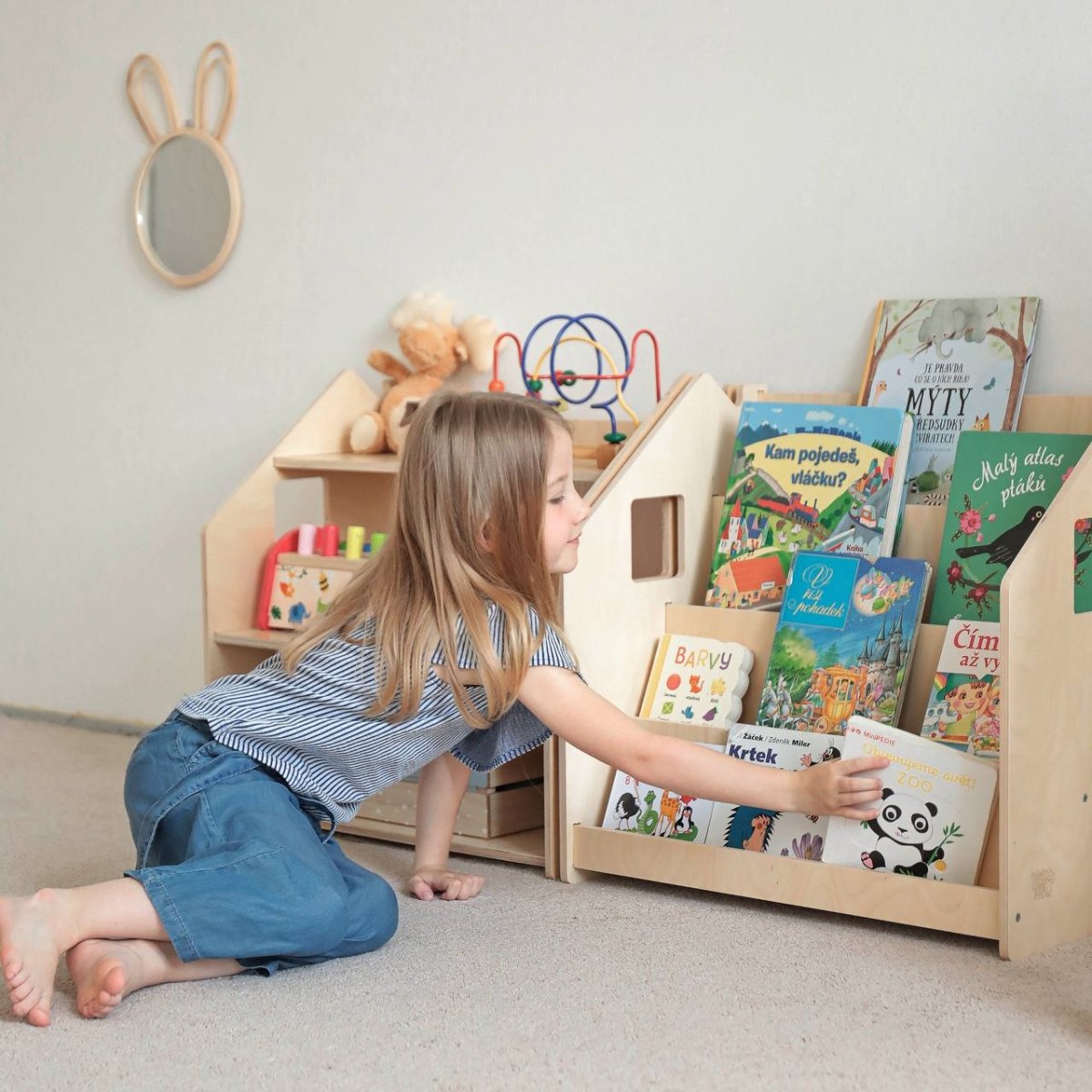 BusyKids boekenkast en speelgoedrek set – limited edition