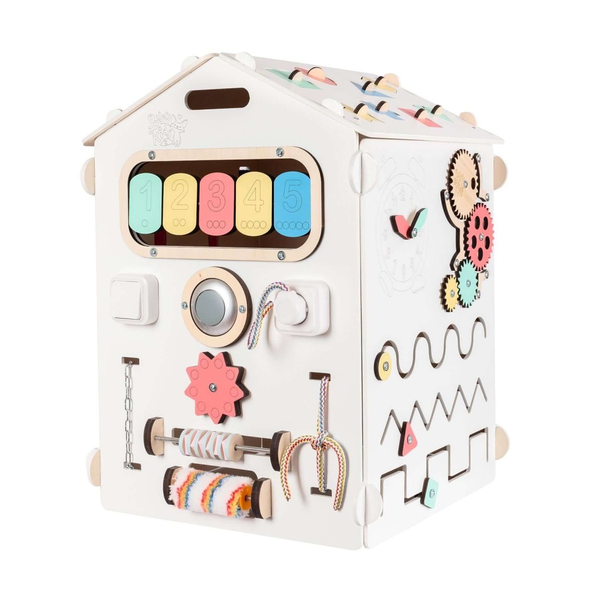 BusyKids Busy Board sensorisch speelhuisje – wit-Speelhuisje