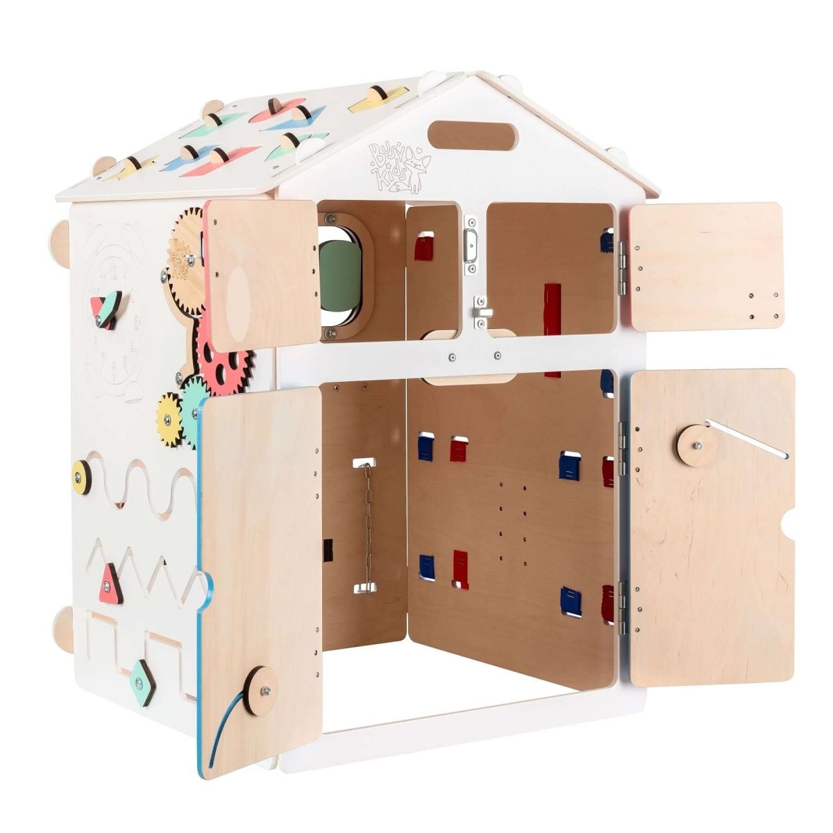 BusyKids Busy Board sensorisch speelhuisje – wit-Speelhuisje