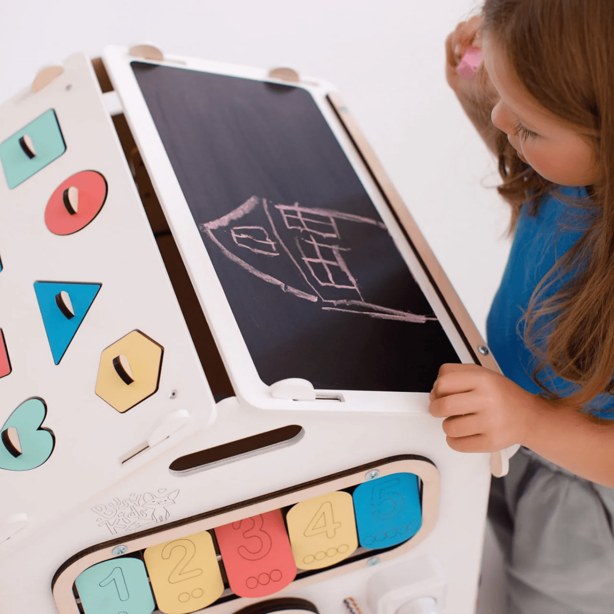 BusyKids Busy Board sensorisch speelhuisje – wit-Speelhuisje