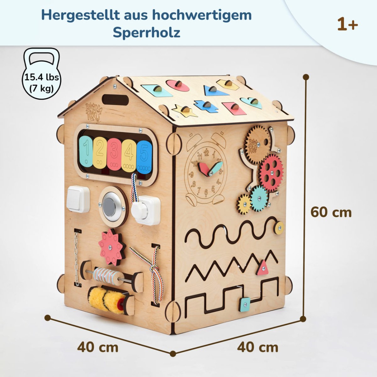 BusyKids Busy Board speelhuisje – naturel-Speelhuisje