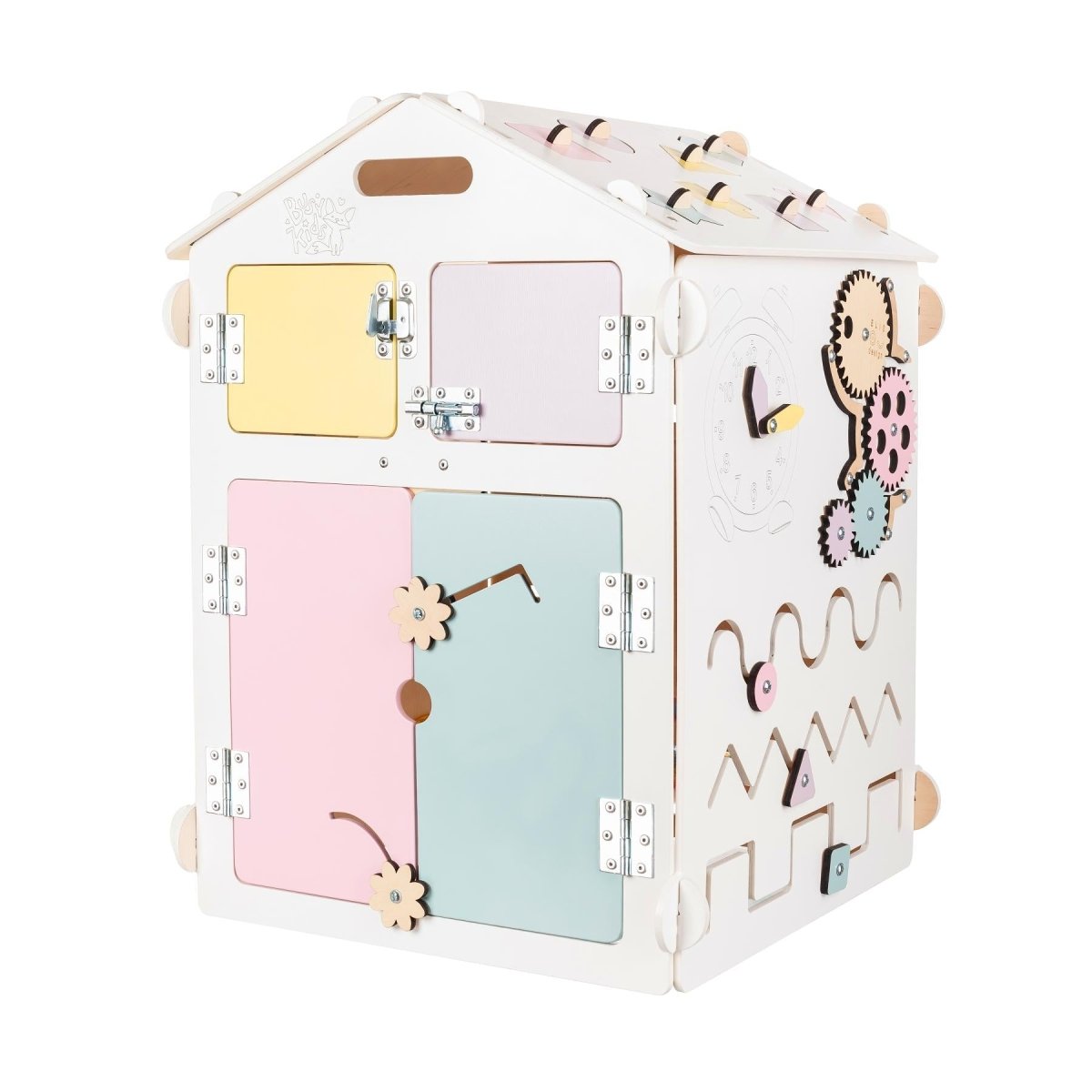 BusyKids Busy Board speelhuisje – wit/pastel, limited edition-Speelhuisje