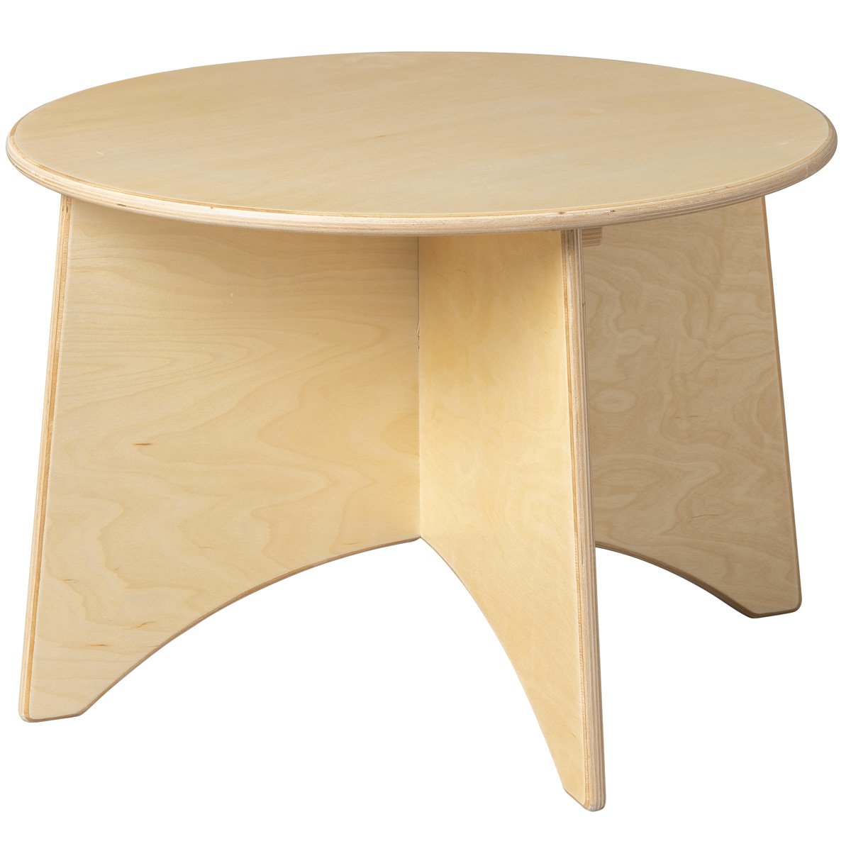 Van Dijk Toys houten Ronde tafel Apollo voor Peuters - Ø60cm hoogte 40cm - Naturel (kinderopvang kwaliteit)