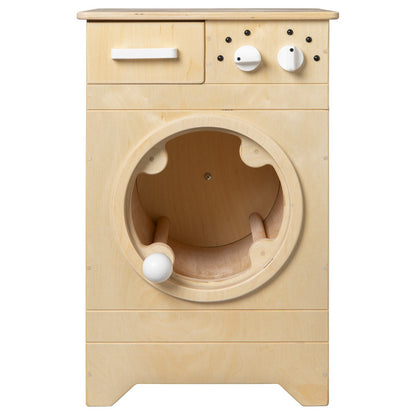 Van Dijk Toys wooden toy washing machine - Natural with white (Childcare quality)