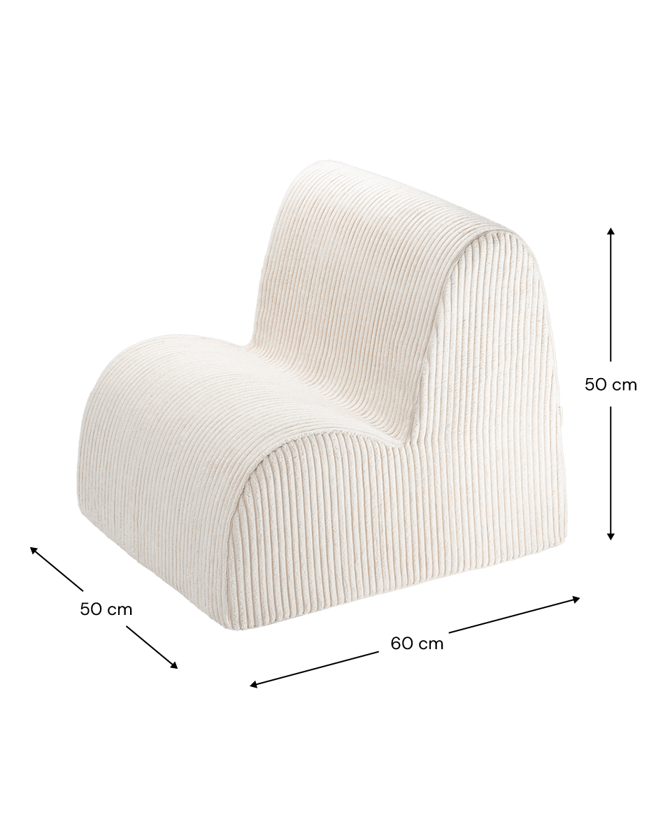 Wigiwama Marshmallow Cloud Chair - ribbed fabric children's chair