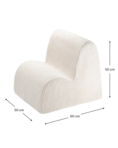Wigiwama Marshmallow Cloud Chair - ribbed fabric children's chair