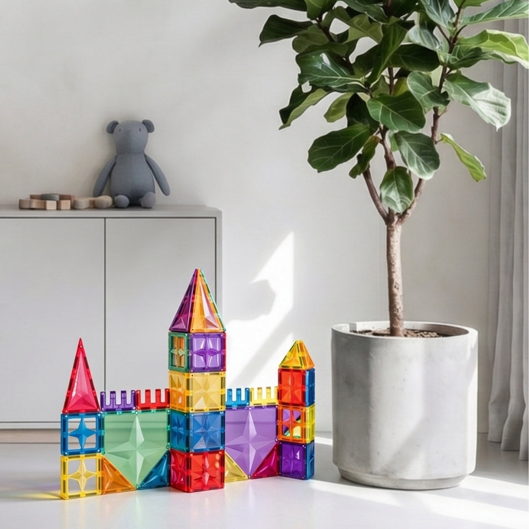 Bouwwerk met Coblo Classic magnetische tegels