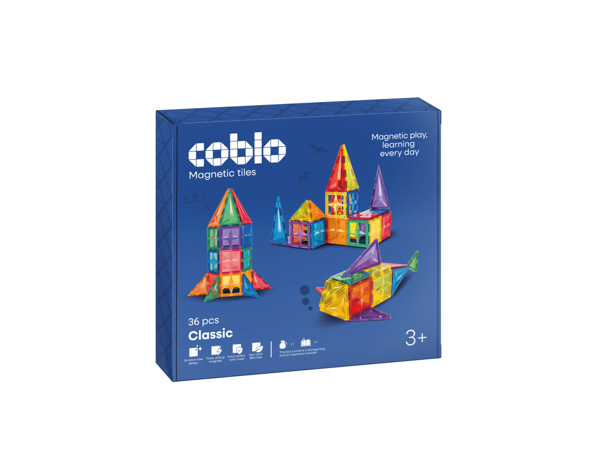 Coblo Classic 36 magnetische tegels verpakking