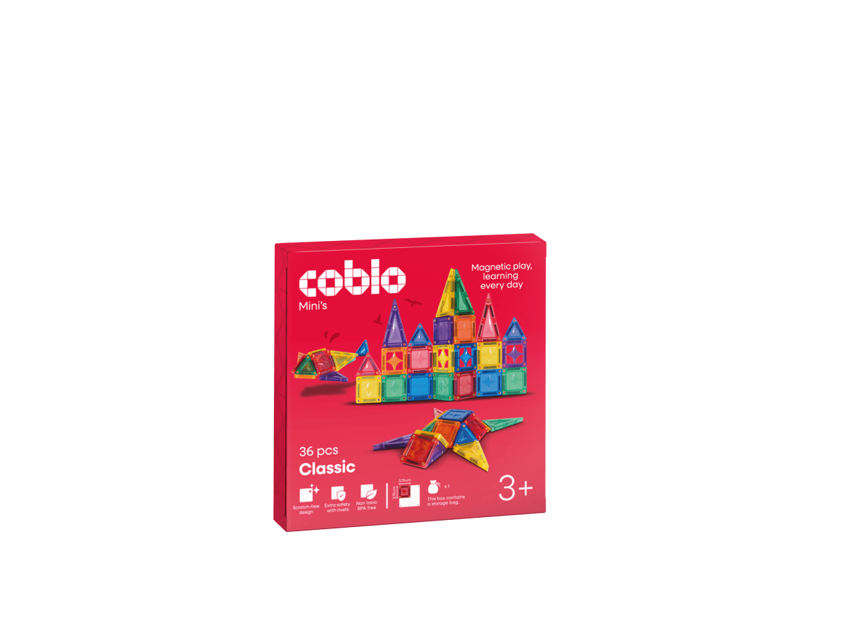Coblo Mini Magnetische Tegels – 36 stuks verpakking