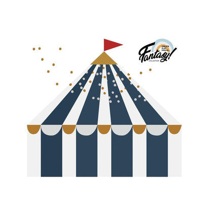 Circus Navy Blue Wallsticker