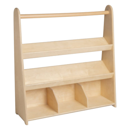 Van Dijk Toys wooden children's bookcase / book rack with 3 shelves (Childcare quality)