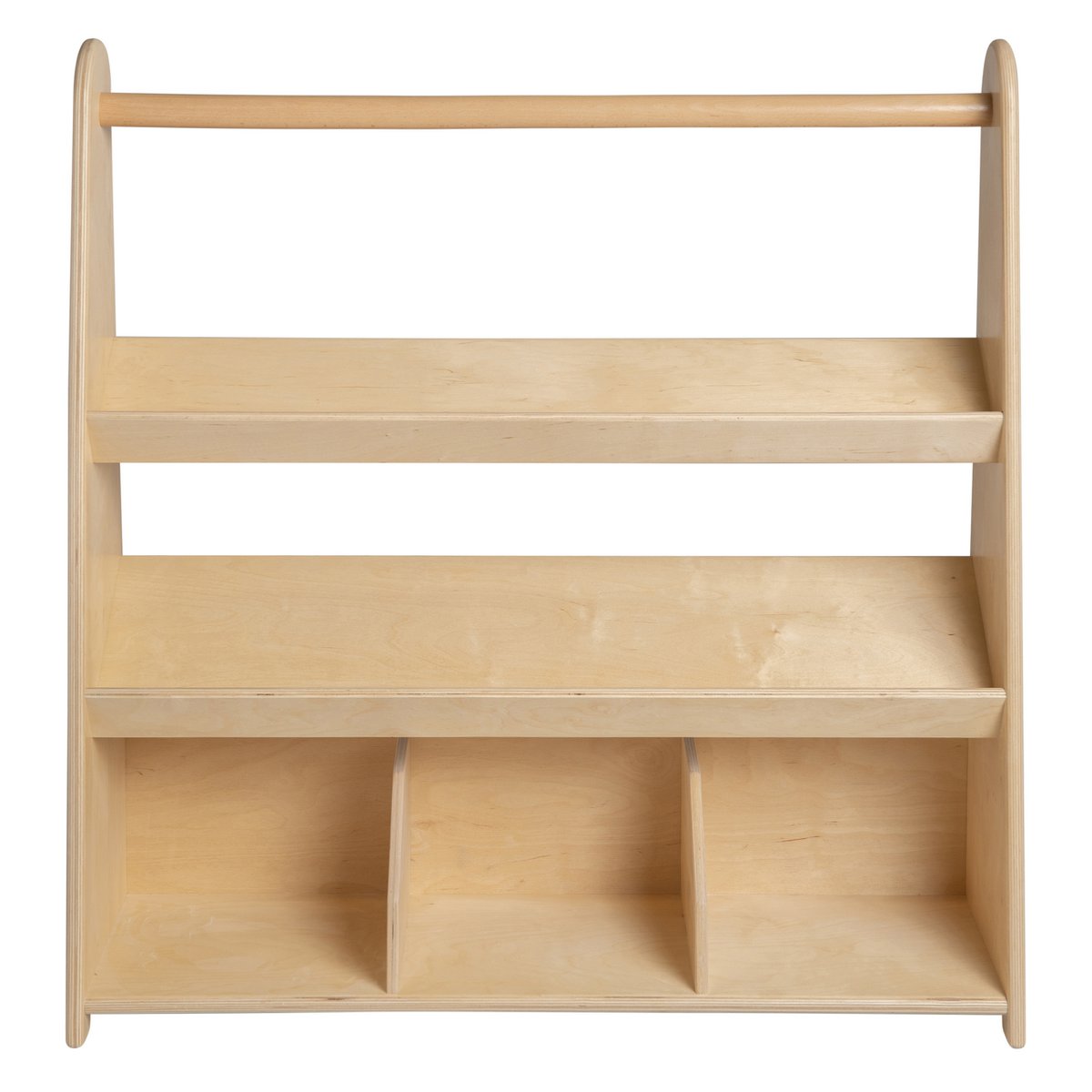 Van Dijk Toys wooden children's bookcase / book rack with 3 shelves (Childcare quality)