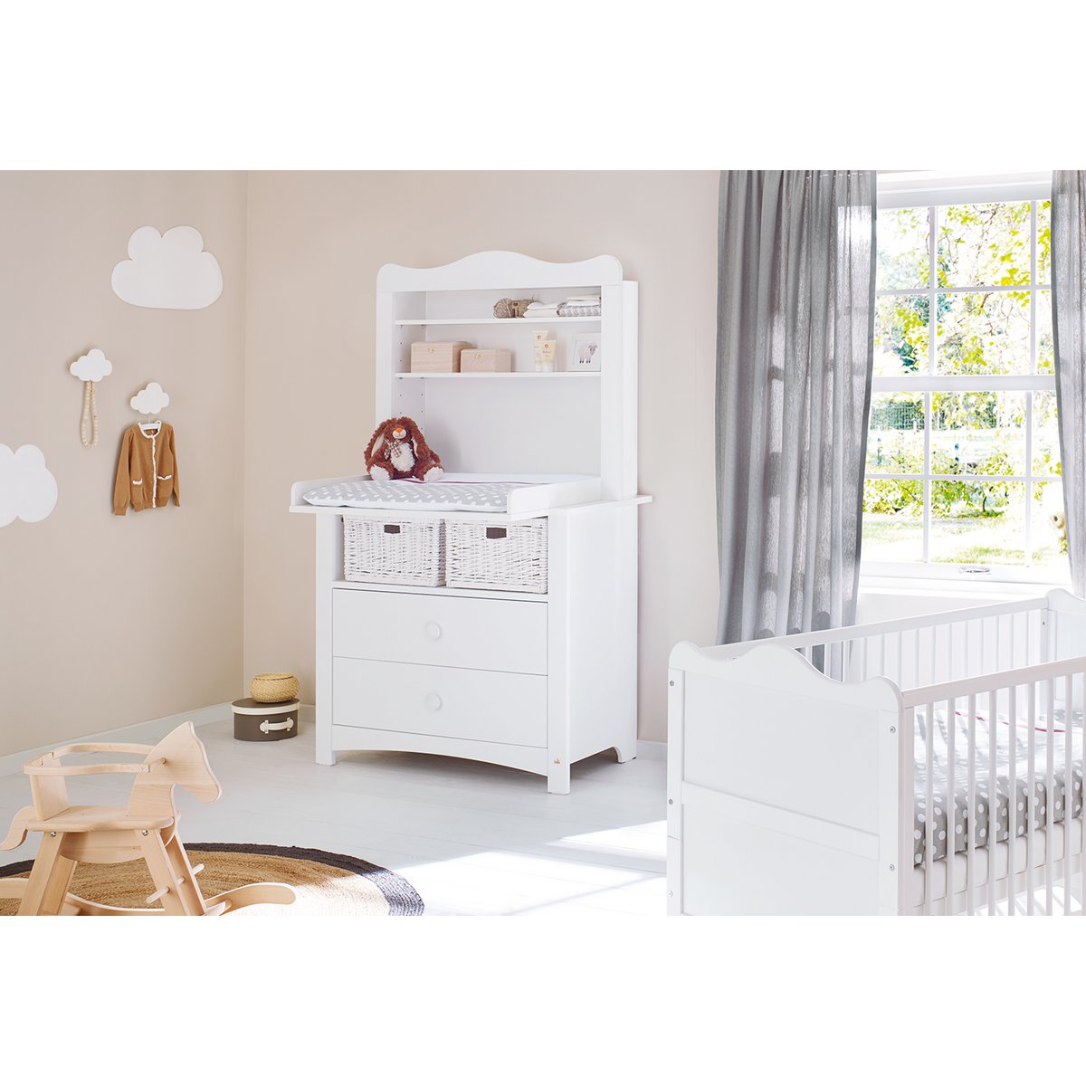Commode Florentina breed met plankunit – 2-delig – productbeeld 3