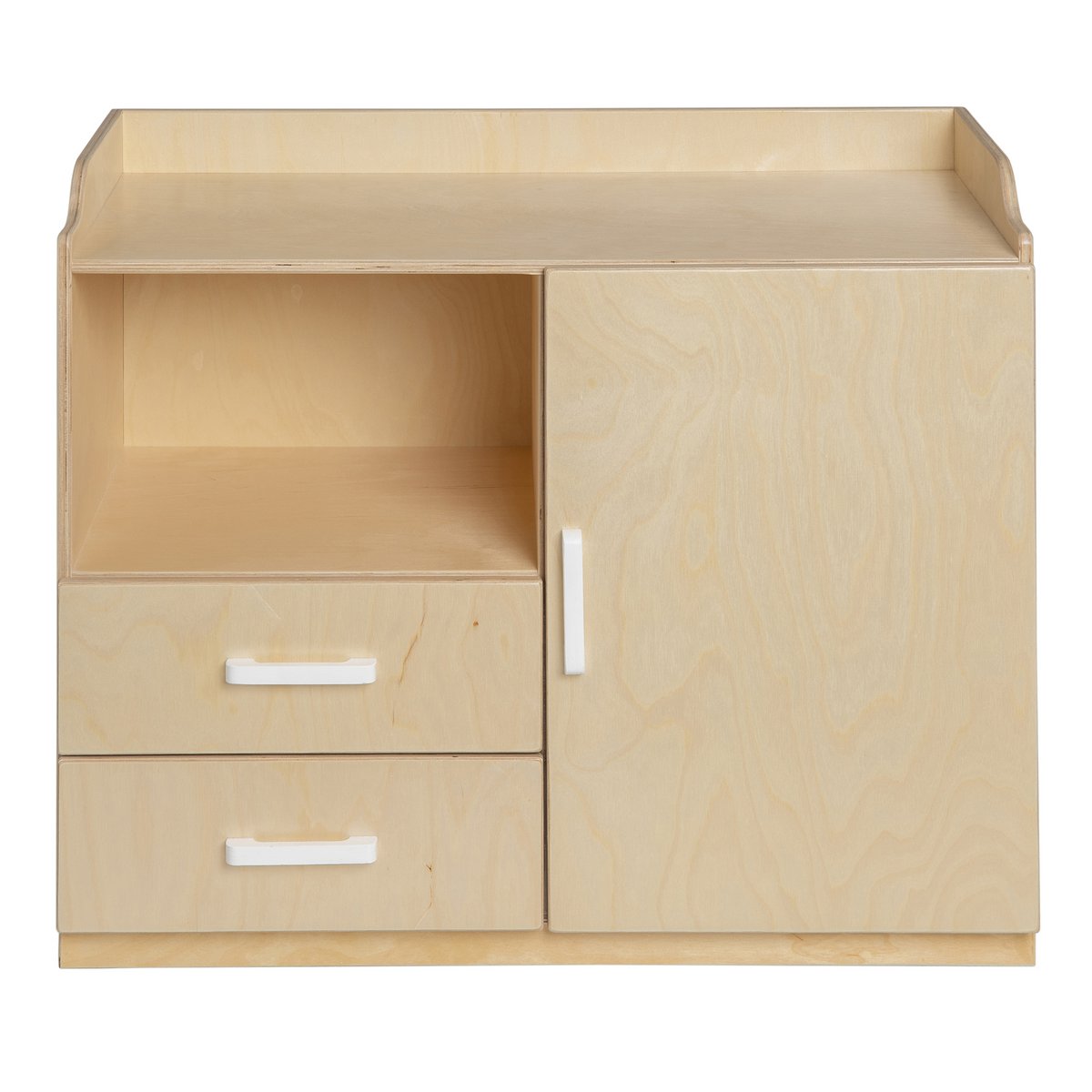 Van Dijk Toys wooden doll dresser / doll dresser - Natural with white (Childcare quality)