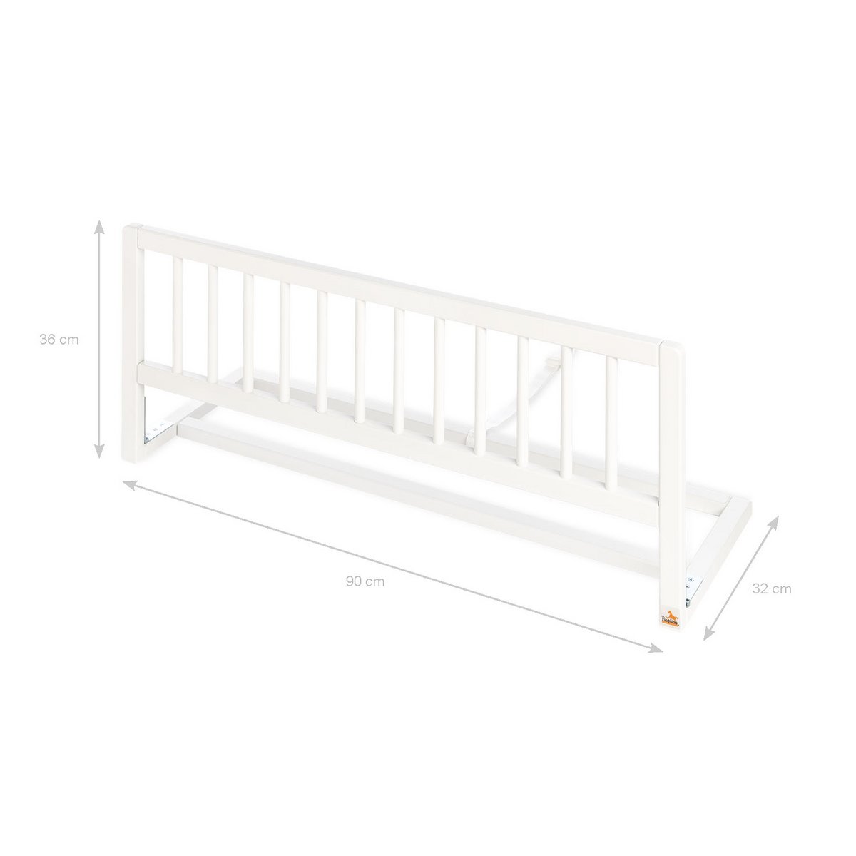 Bedhekje Klassiek wit – opvouwbaar – productbeeld 2