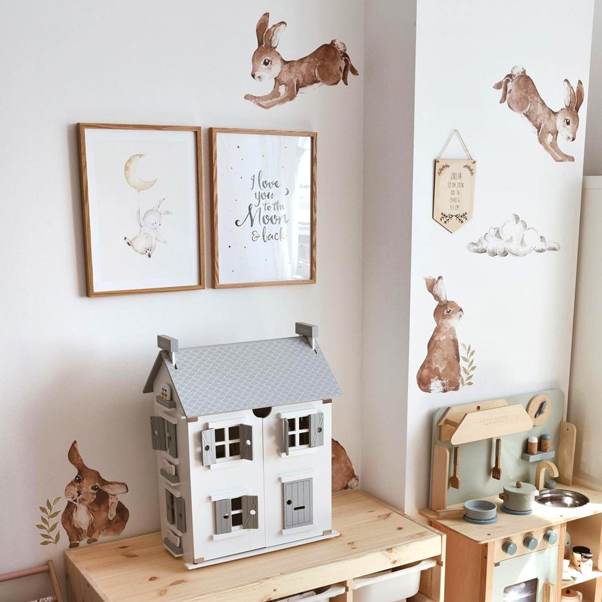 Dekornik Happy Rabbits Wonderland muurstickerset